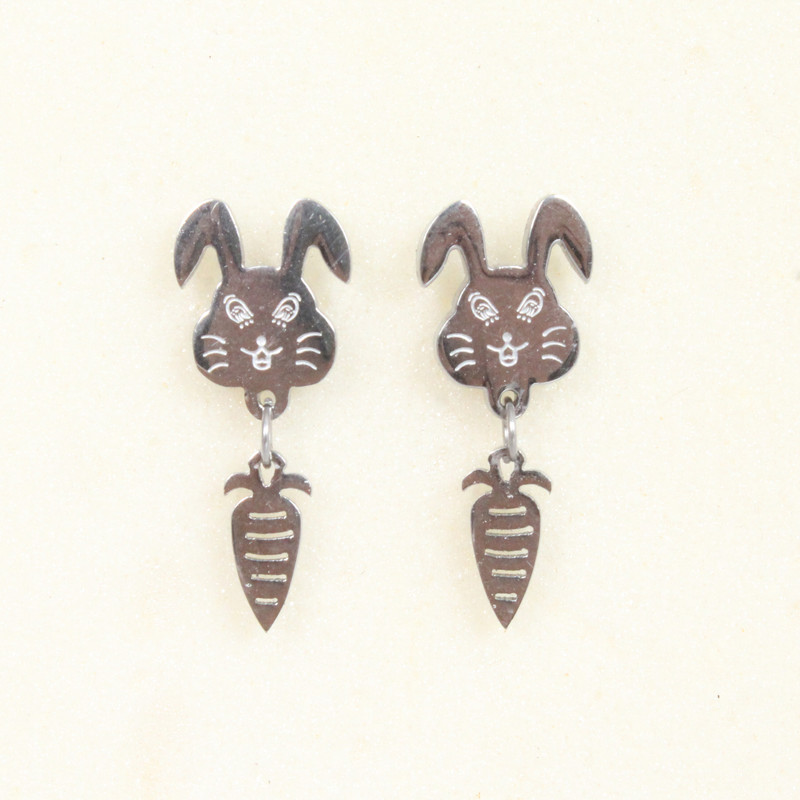 گوشواره زنانه مدل خرگوش کد 02