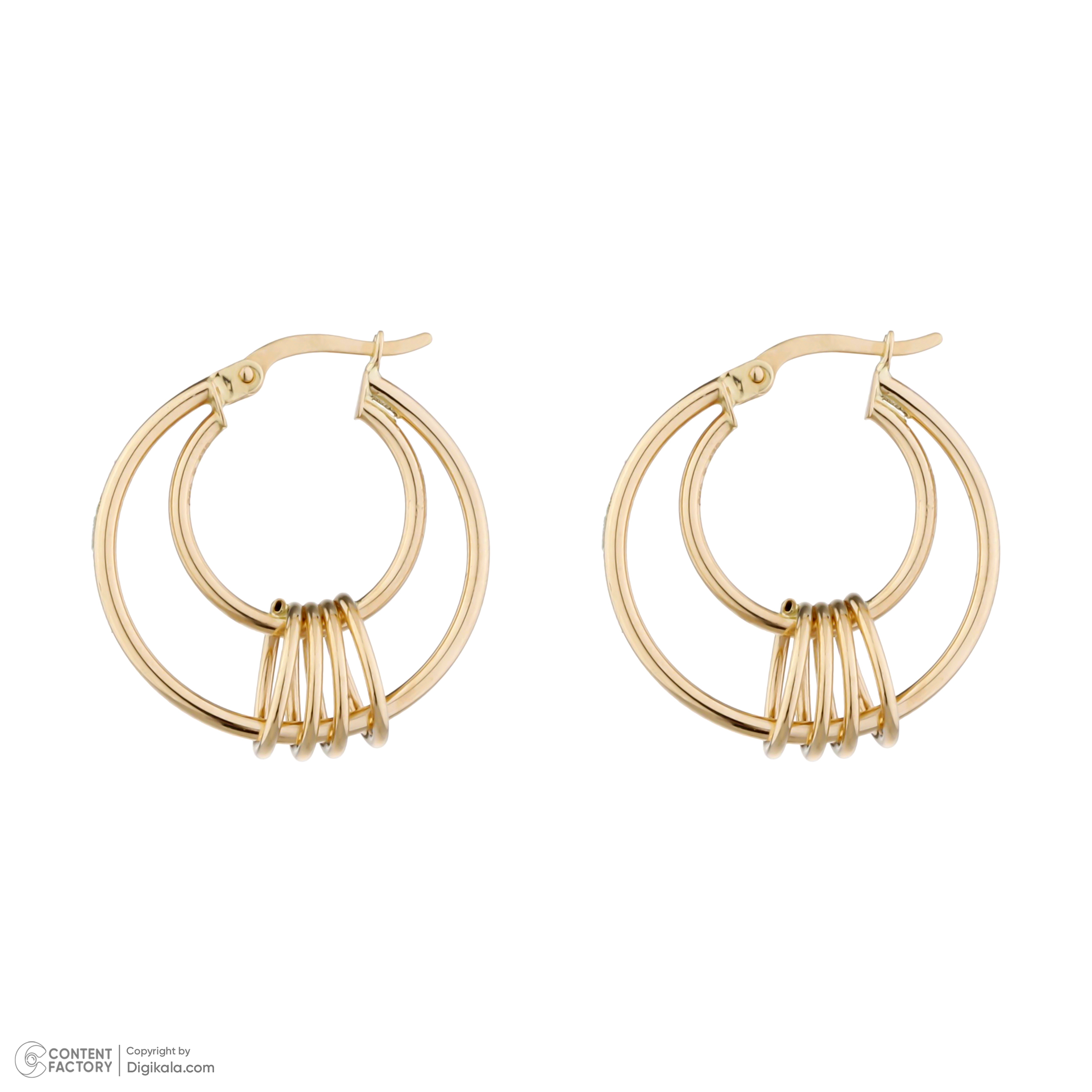 گوشواره طلا 18 عیار زنانه تاج مدل 1116