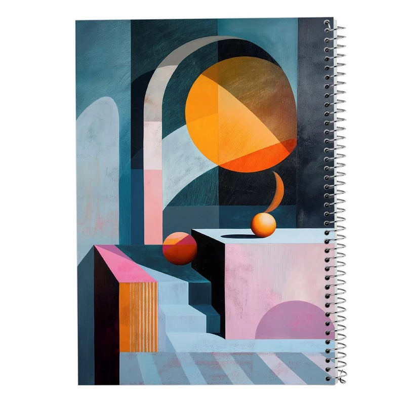 دفتر ژورنال نویسی 50 برگ مدوپد مدل نقطه ای طرح اشکال فانتزی کد DF16151