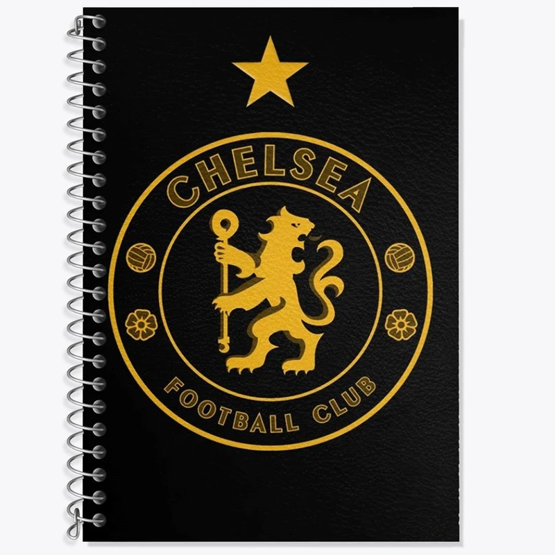 دفتر زبان 50 برگ خندالو مدل دو خط طرح باشگاه چلسی Chelsea کد 2079