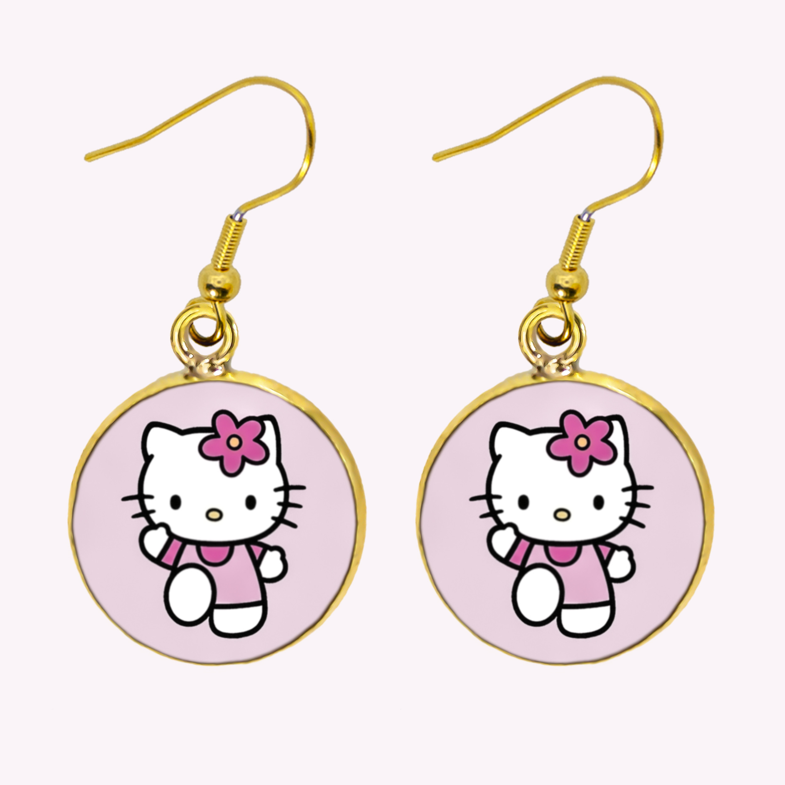 گوشواره دخترانه مدل کیتی کد 344 گوشواره دخترانه مدل کیتی کد 344