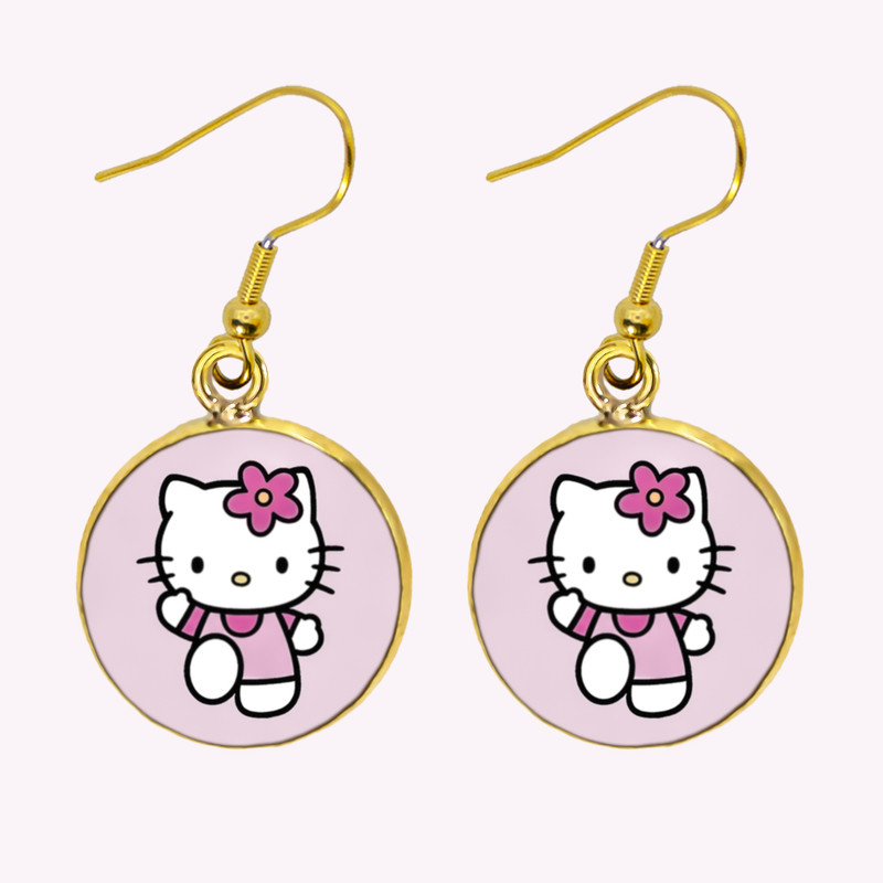 گوشواره دخترانه مدل کیتی کد 344 گوشواره دخترانه مدل کیتی کد 344