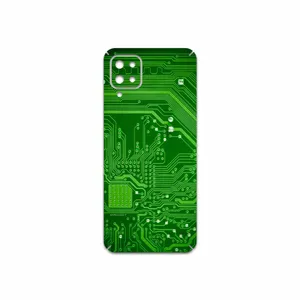 MAHOOT Green Printed Circuit Board Cover Sticker for Samsung Galaxy A12