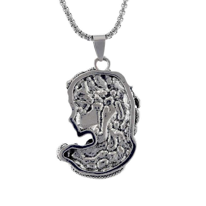 گردنبند مردانه برانت مدل رخ الهه مدوسا