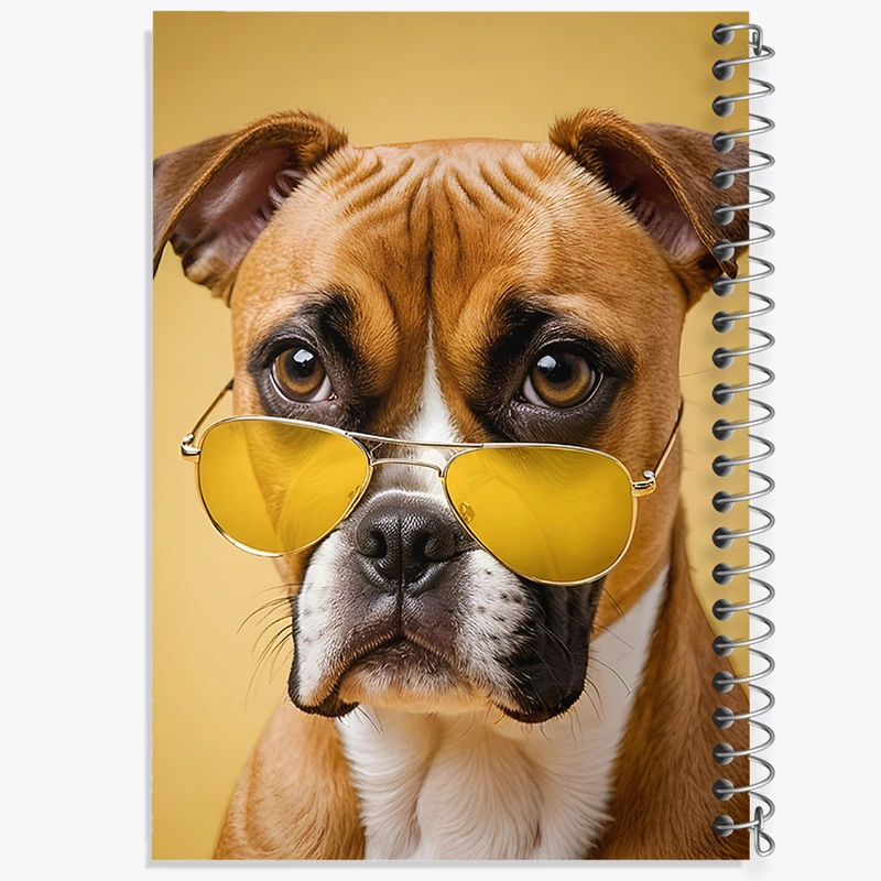 دفتر ژورنال نویسی 50 برگ خندالو مدل نقطه ای طرح سگ کد N1456