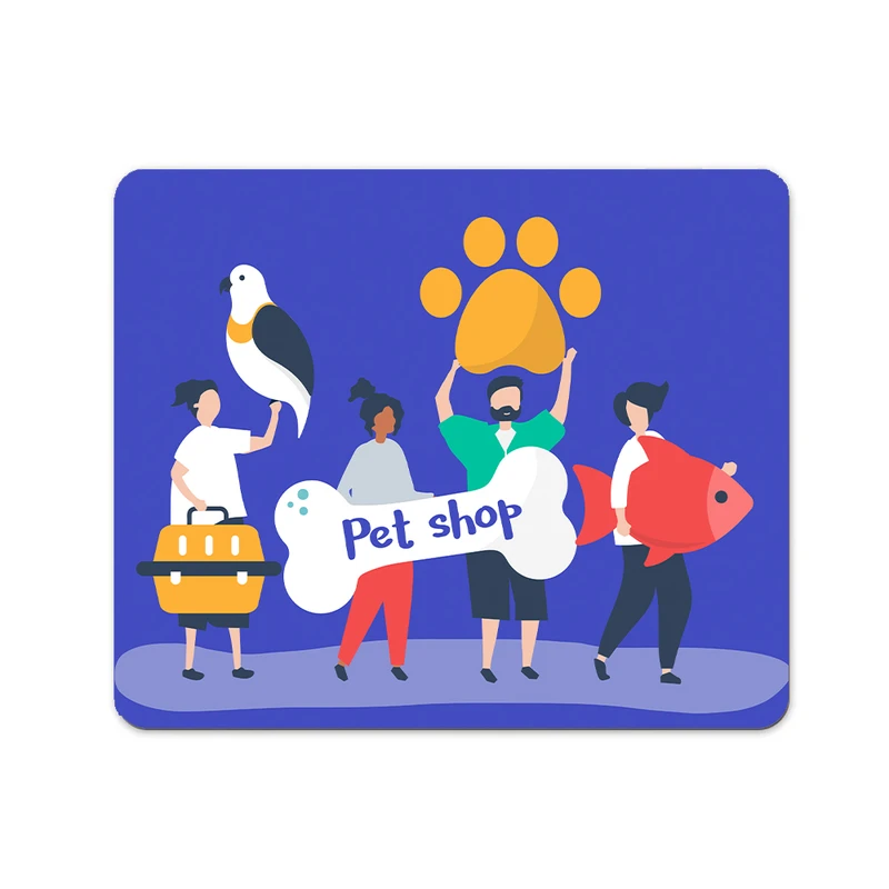 ماوس پد پاد آفرین مدل دامپزشک پت شاپ کد P547 سایز 19*24 سانتی متر