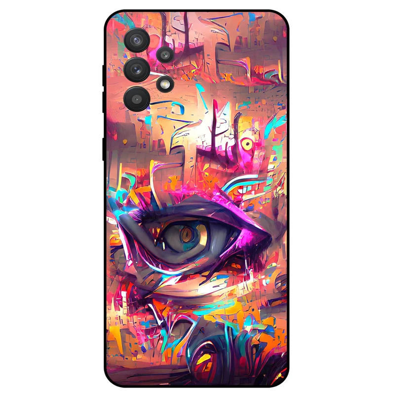 کاور مگافون طرح چشم مدل 2823 مناسب برای گوشی موبایل سامسونگ Galaxy A52 4G / A52 5G / A52S         