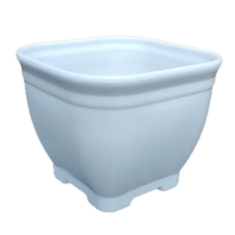 گلدان مدل مربع پلاستیکی کد 8 بسته 12عددی