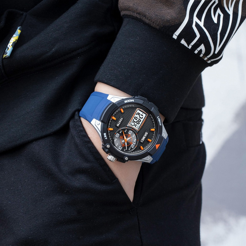 ساعت مچی دیجیتال مردانه اسکمی مدل 1761blue