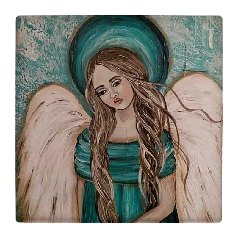 زیر لیوانی  طرح فرشته غمگین کد    4970013_3854