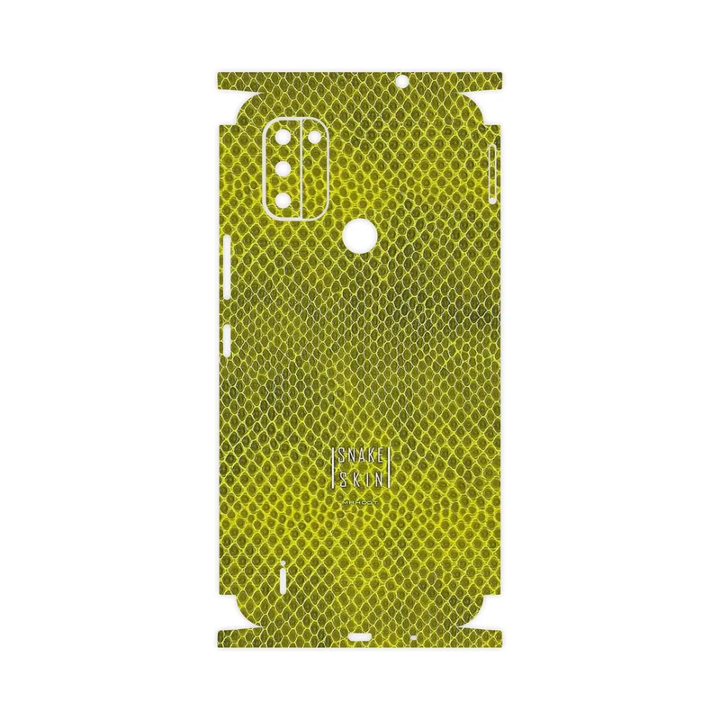 برچسب پوششی ماهوت مدل Yellow Snake Skin-FullSkin مناسب برای گوشی موبایل نوکیا C31