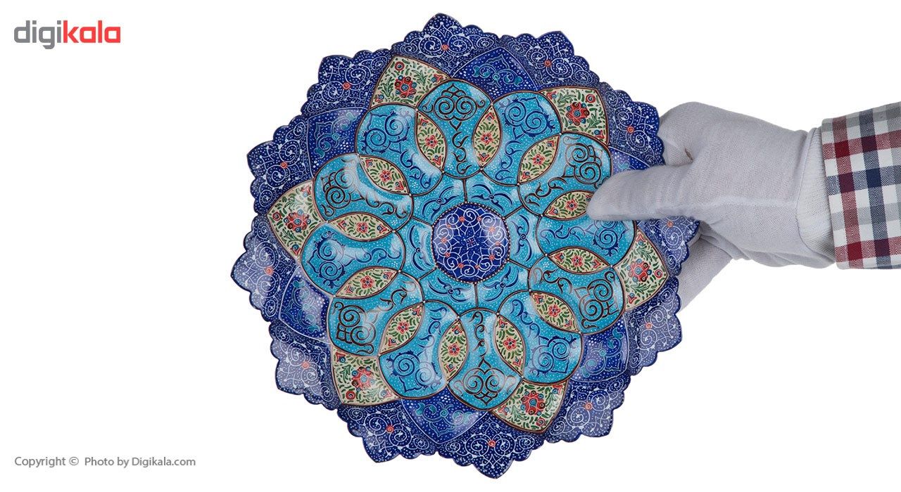 بشقاب مسی میناکاری شده قاصدک قطر 25 سانتی متر main 1 5