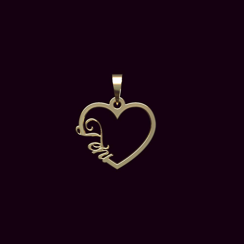 آویز گردنبند طلا 18 عیار زنانه مدوپد مدل اسم تنی teni کد PB1-10359