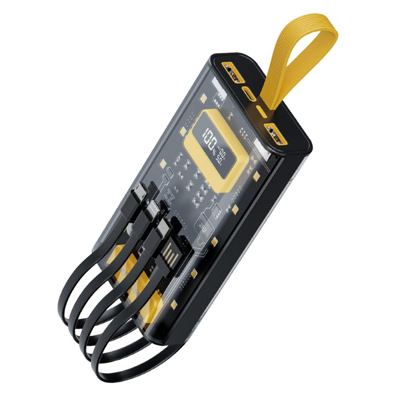 پاوربانک گرین لاین مدل Transparent Pro ظرفیت 10000 میلی‌آمپر ساعت