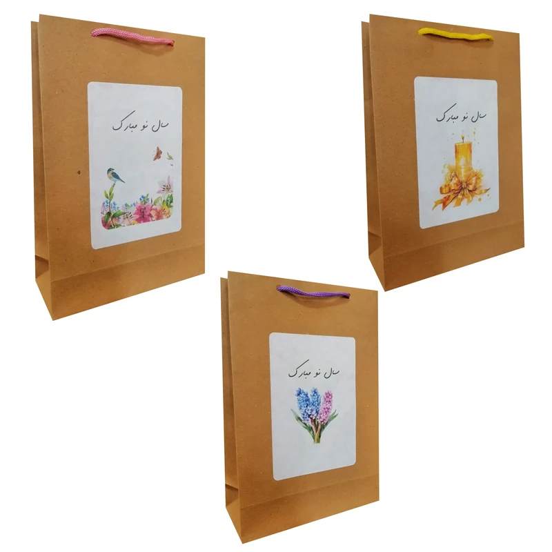 پاکت هدیه مدل نوروز و سال نو مجموعه 3 عددی