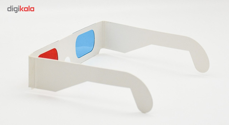 عینک سه بعدی طرح White color بسته چهارعددی