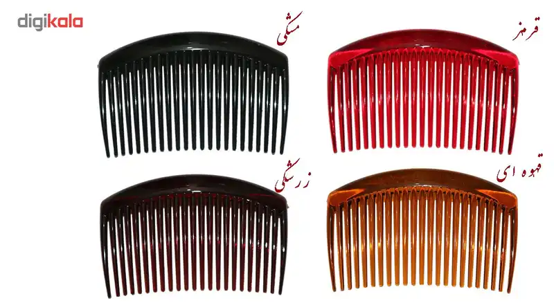 شانه مو ساده بسته دو عددی