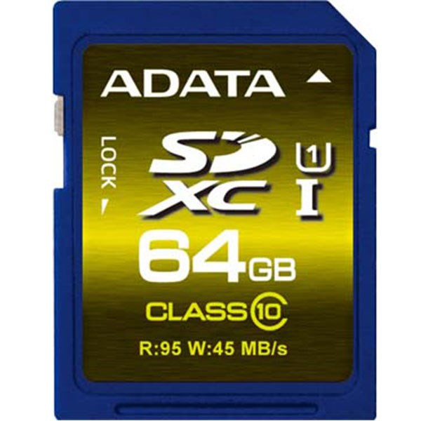 تصویر کارت حافظه ای دیتا Premier Pro SDXC 64GB UHS-I U1 Class 10