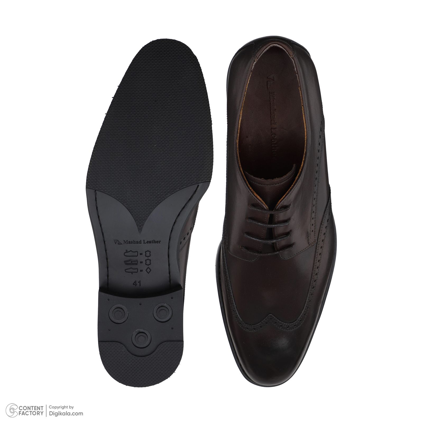 کفش مردانه چرم مشهد مدل J6218-088 -  - 2
