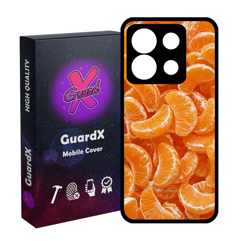 کاور گارد ایکس طرح نارنگی مدل 10985 مناسب برای گوشی موبایل شیائومی Redmi Note 13 5G