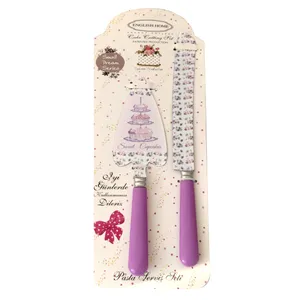 ست کارد و کفگیر سرو کیک انگلیش هوم کد KK055