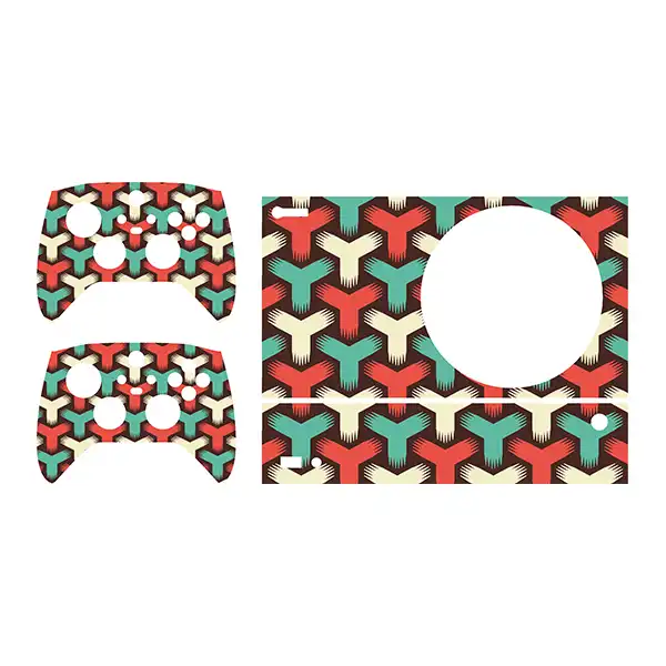 برچسب کنسول بازی Xbox series s توییجین وموییجین مدل هندسی 01 مجموعه 4 عددی