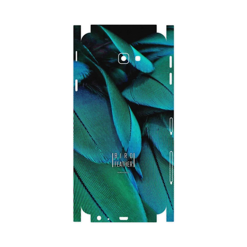 برچسب پوششی ماهوت مدل Green Feather-FullSkin مناسب برای گوشی موبایل سامسونگ Galaxy J4 Plus