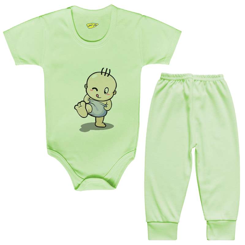 ست بادی و شلوار نوزادی کارانس مدل BSTG-3006