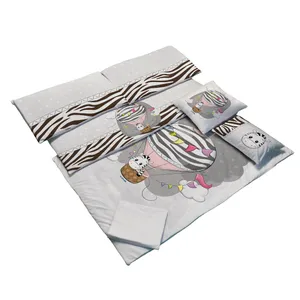 سرویس روتختی 7 تکه کودک مامزکیوتی مدل گورخر بالنی SK21