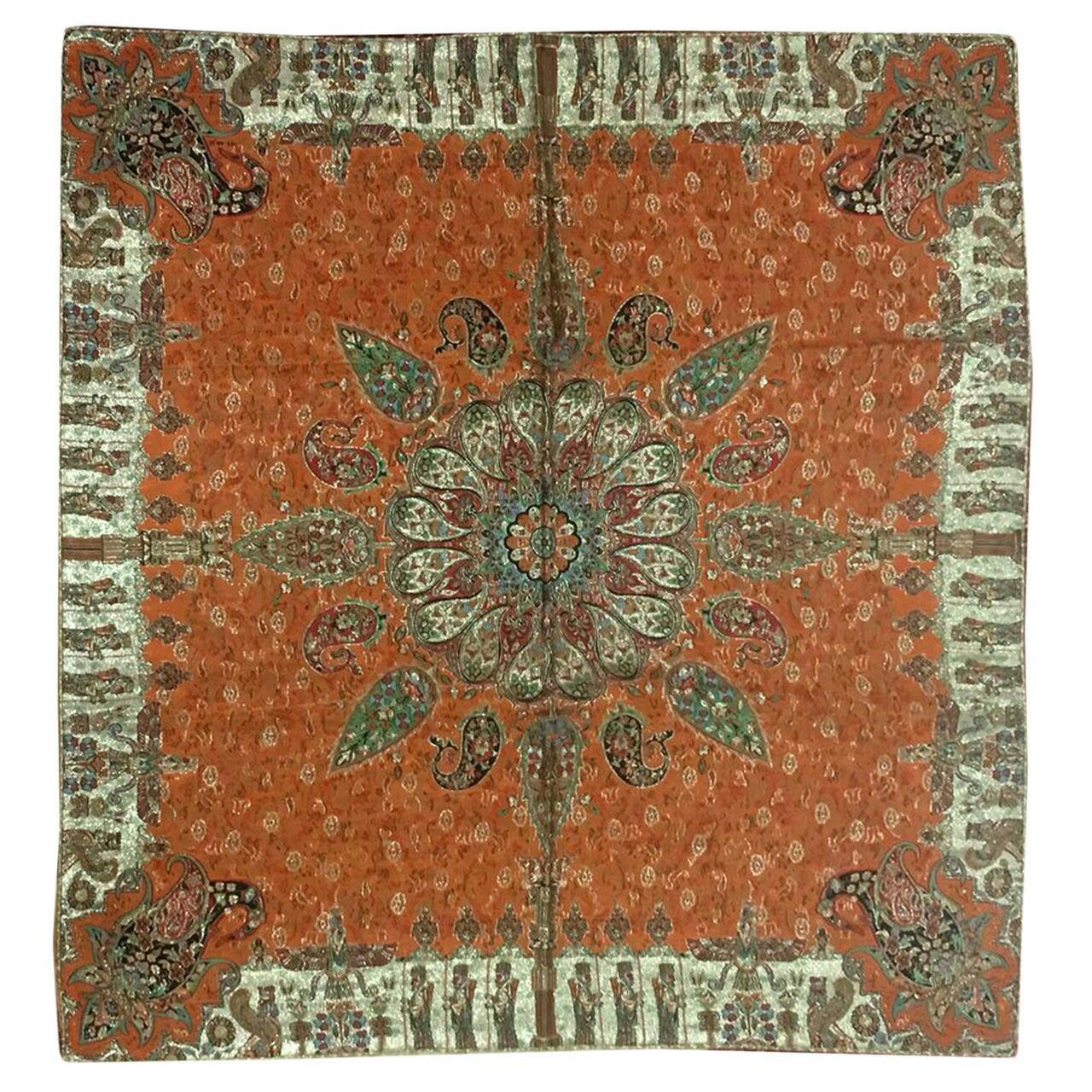رومیزی ترمه مدل TT4 سایز 100X100 سانتی متر