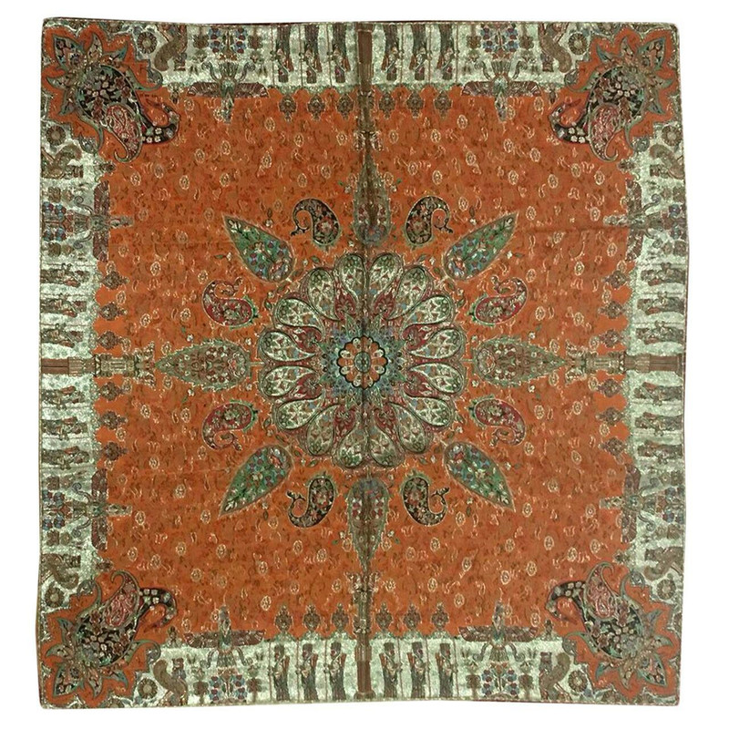 رومیزی ترمه مدل TT4 سایز 100X100 سانتی متر