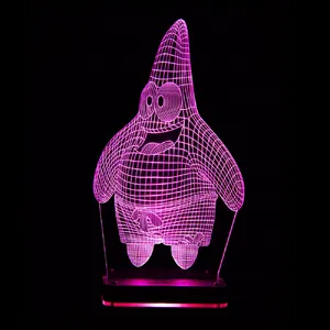 چراغ خواب سه بعدی نورا مدل پاتریک