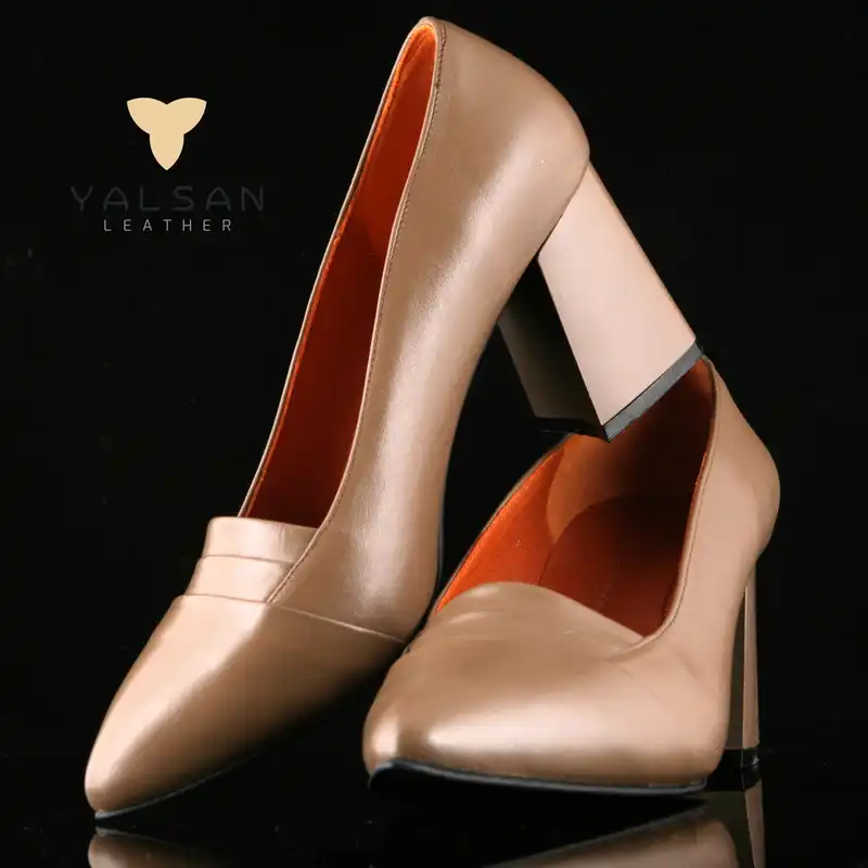 کفش زنانه چرم یلسان مدل تارا کد TRA-613-GN