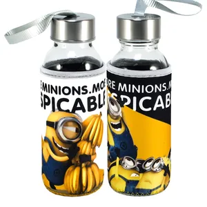 بطری آب مینیون مدل Glass Bottle 2 مجموعه دو عددی