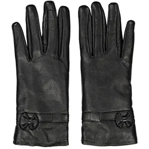 دستکش زنانه چرم مشهد مدل Black R0160
