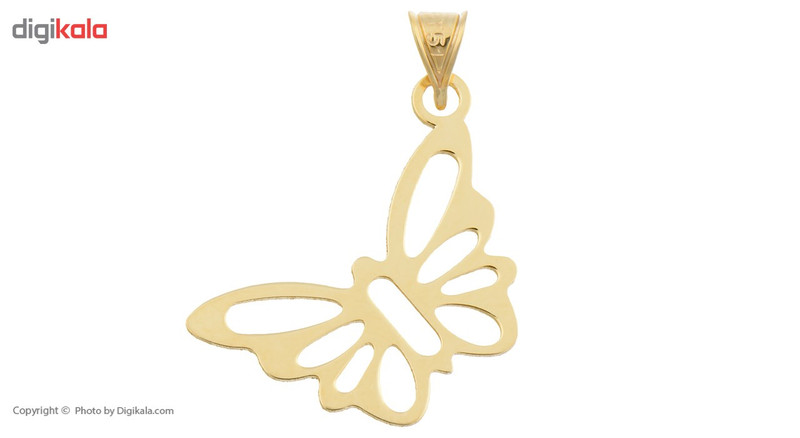 آویز گردنبند طلا 18 عیار رزا مدل N027