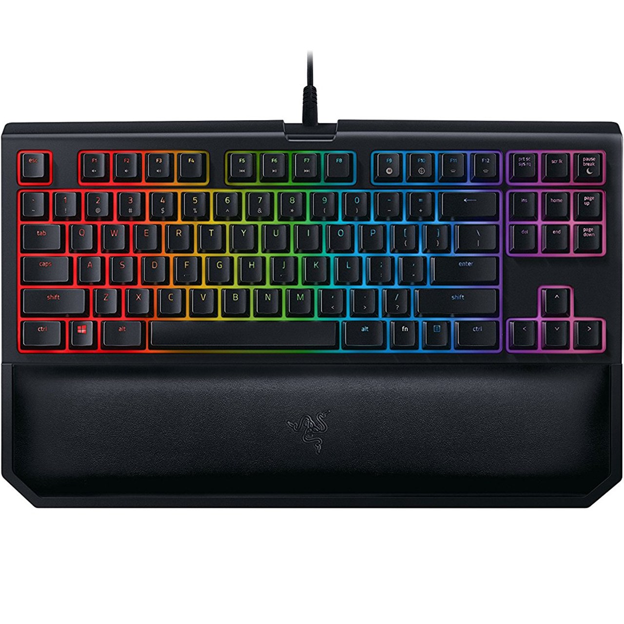 کیبورد مکانیکی مخصوص بازی ریزر مدل BlackWidow Tournament Edition Chroma V2 with Green Switch