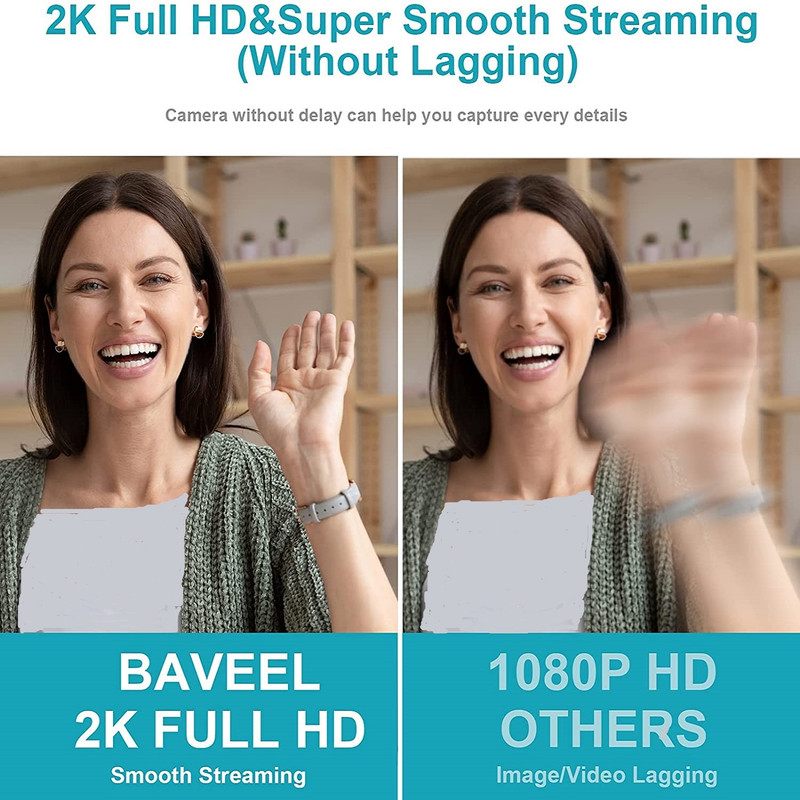 وب کم مدل 2k QHD Auto Light
