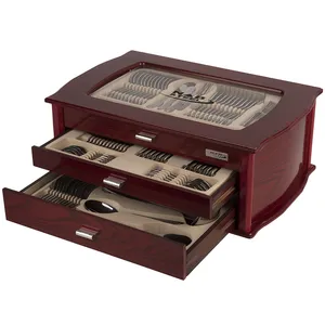 سرویس قاشق و چنگال 116 پارچه ناب استیل مدل Lausanne