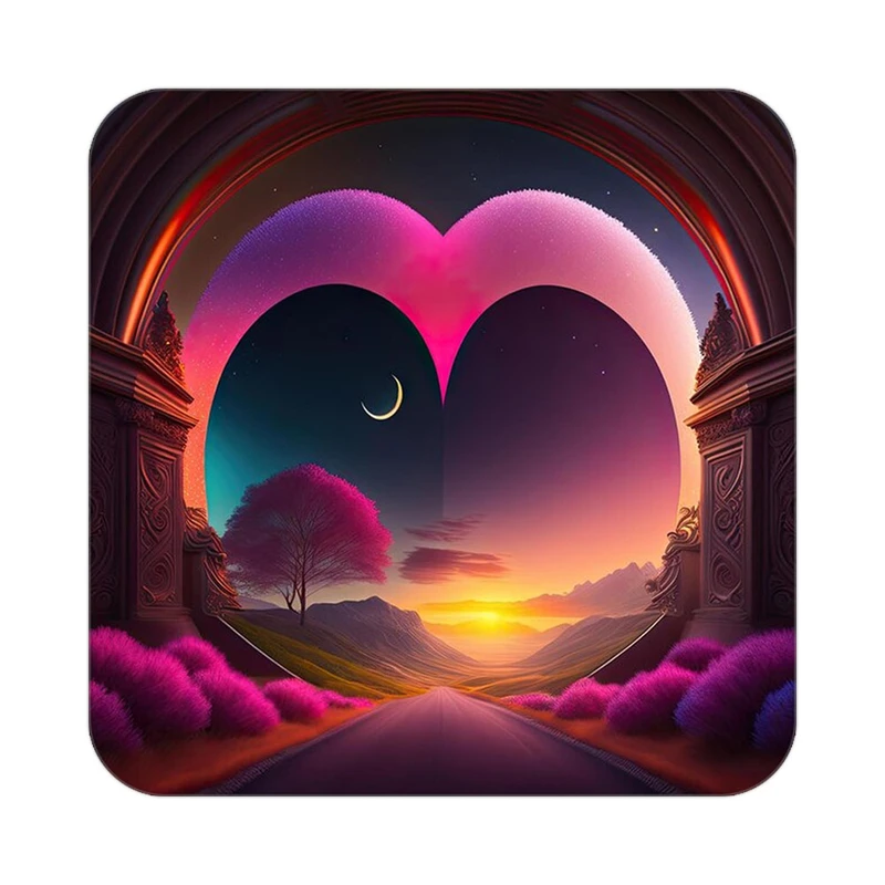 زیر لیوانی کاکتی مدل عاشقانه کد mp13125