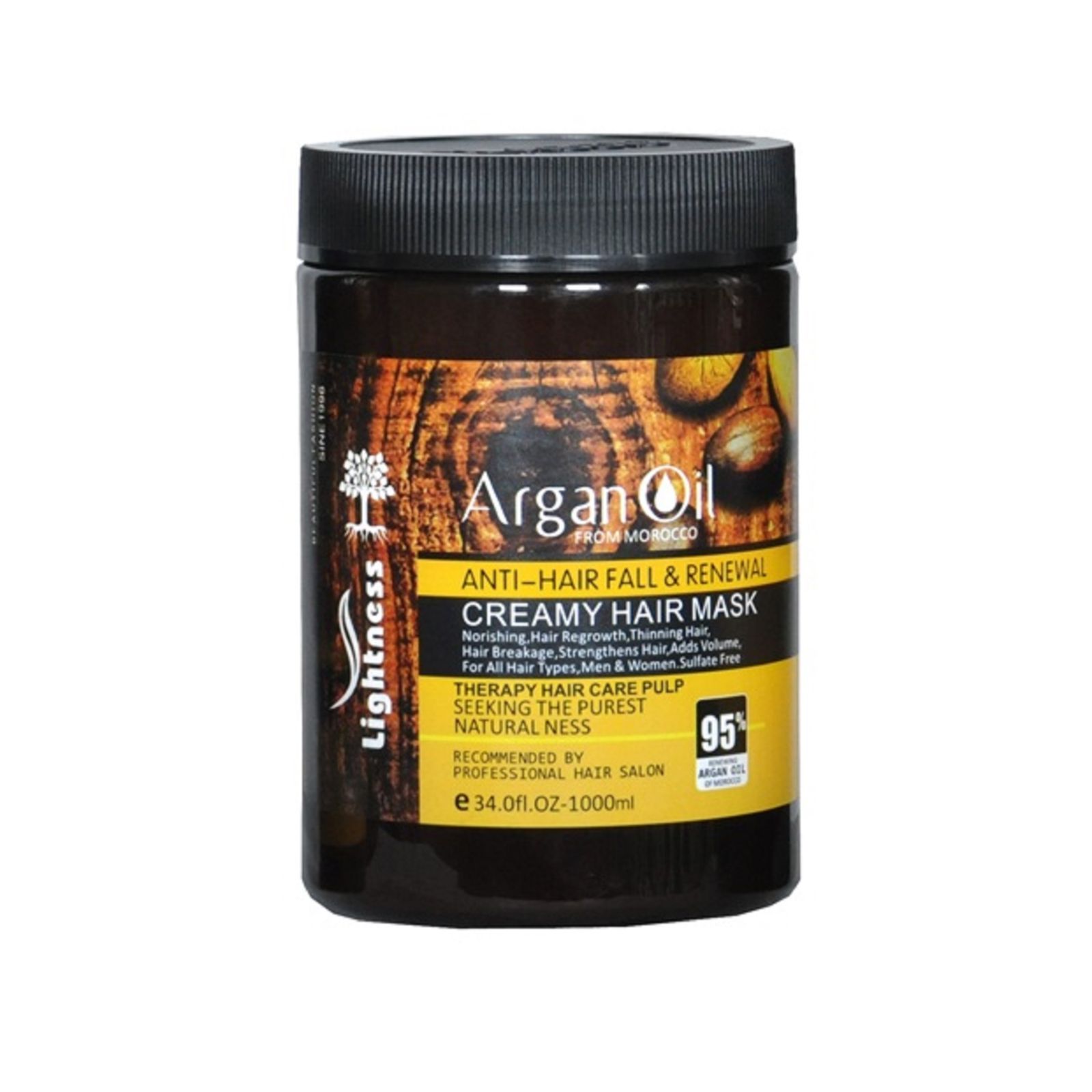 شامپو تقویت‌کننده و ترمیم کننده مو لایتنس مدل argan حجم 900 میلی‌لیتر به همراه ماسک مو لایتنس مدل argan oil حجم 1000 میلی‌لیتر -  - 3