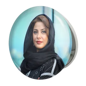 آینه جیبی خندالو طرح طناز طباطبایی مدل تاشو کد 6239 