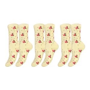 جوراب ساق بلند زنانه پاریز مدل گل رز کد 1948