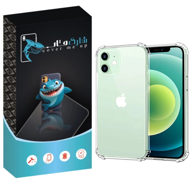 کاور شارک قاب مدل Crystal مناسب برای گوشی موبایل اپل Iphone 12