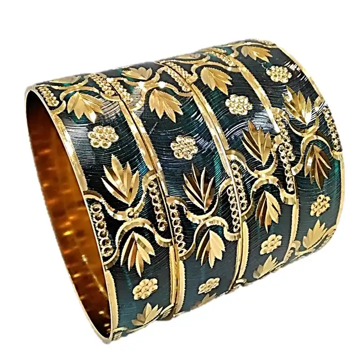 النگو زنانه مدل هندی کد glsr-21800 مجموعه 4 عددی