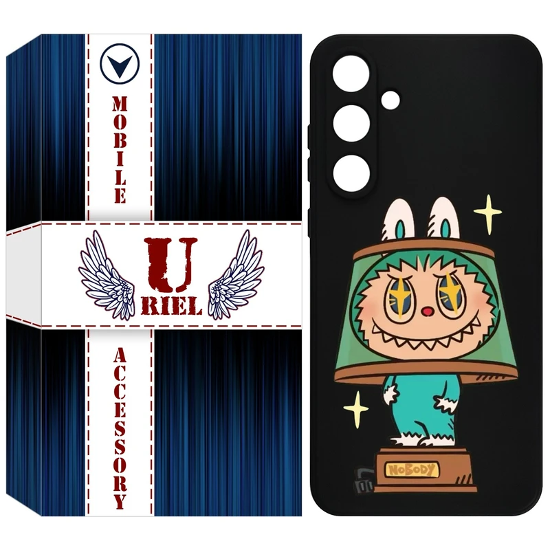 کاور یوریل قاب مدل KSH کد 126 طرح عروسک لبوبو مناسب برای گوشی موبایل سامسونگ Galaxy A35