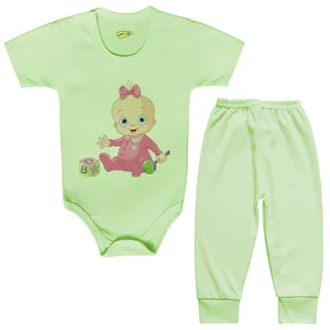 ست بادی و شلوار نوزادی کارانس مدل BSTG-3051