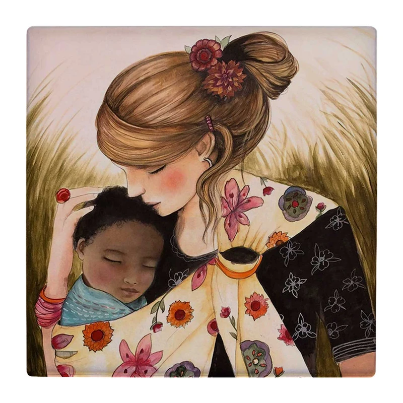 زیر لیوانی  طرح مادر و کودک کد    4792352_3446