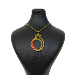 گردنبند زنانه استینلس استیل مدل انار کد 01