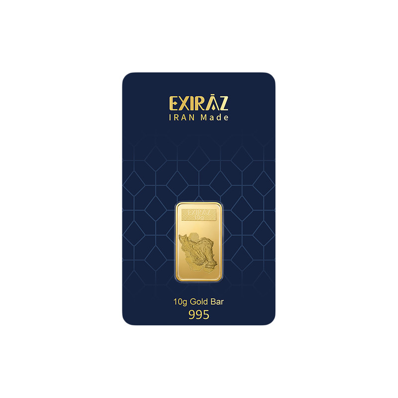 شمش طلا 24 عیار اکسیراز مدل EXI-IRN10 - 3